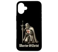 Warrior of Christ - Catholic Knight Templar Crusader Case for iPhone 16 Plus