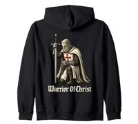 Warrior of Christ - Catholic Knight Templar Crusader Zip Hoodie