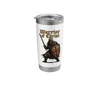 Warrior of Christ - Deus Vult! - Knights Templar Stainless Steel Insulated Tumbler