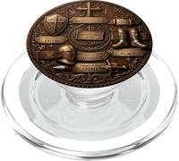 Warrior of God Put On The Full Armor of God Bible Verse PopSockets PopGrip for MagSafe