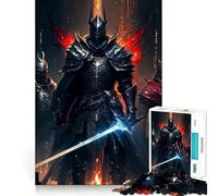 Warrior of The Darkness 1000 Piece Jigsaws Creative Skill Toy Tight Lock No Loose Pieces Bonding Activity for Loved Ones (38x26cm)
