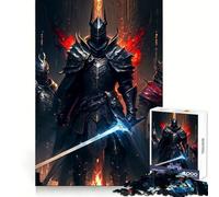 Warrior of The Darkness 1000 Piece Jigsaws for Adults Puzzle Sharp Memory Peaceful Fun Neat Edges Thoughtful Gift (50x75cm)
