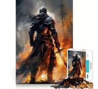 Warrior of The Darkness 1000 Piece Teenager Puzzles Brain Boosting Play Tight Interlock No Gaps Relaxing Indoor Group Activity (38x26cm)