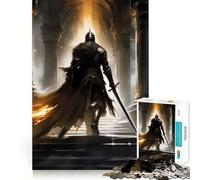 Warrior of The Darkness Jigsaw 1000 Pieces for Teenagers Mental Boost Game Firm Fit Secure Assembly Family Fun Night Activity (50x75cm)