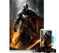 Warrior of The Darkness Jigsaw Puzzles1000 Pieces Recall Skill Fun Professional Grade Cutting Thoughtful Gift for Mind Activity (50x75cm)