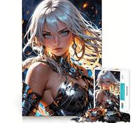 Warrior of The Ethereal Flame Jigsaw Puzzle1000 Pieces Mind Train Fun Clean Cut Sturdy Components Captivating Leisure for Cozy Indoors (38x26cm)