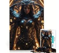 Warrior of The Future 1000 Piece Jigsaws for Adults Brain Recall Game Tight Interlock No Gaps Calming Mental Break Activity (38x52cm)