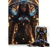Warrior of The Future 1000 Pieces Jigsaws Adults Puzzles Gifts Intellectual Fun Happy Idle Time Fine Cut Xmas Surprise (38x26cm)