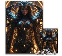 Warrior of The Future Jigsaw Puzzles for Adults 1000 Piece Wooden Puzzles Perfect for Birthday Christmas 1000 PCS(75x50cm)