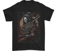 Warrior of The Samurai Japanese MMA Mens T-Shirt 100% Cotton Black L