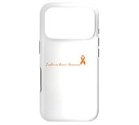 Warrior Orange Ribbon Leukemia Cancer Awareness Case for iPhone 17 Pro