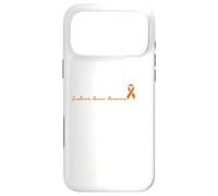Warrior Orange Ribbon Leukemia Cancer Awareness Case for iPhone 17 Pro Max