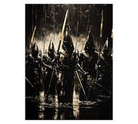 Warrior Paint by Numbers for Adults, FigureArt Painting by Numbers for Adults with Canvas for Painting 20x28Inch Acrylic Paint Set Brush, Canvas Wall Art Supplies for Room Decor Gifts model-1022