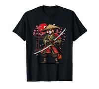 Warrior Panda Redhead Samurai Japanese Culture Aesthetics T-Shirt
