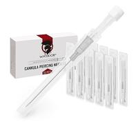 WARRIOR Piercing Needles Catheter for Piercing Body Pre-Steriled Disposable for Ear Nose Belly Navel Nipple Steel (10pc / box, Grey 16G 1,75mm)