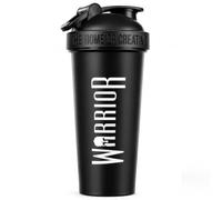 Warrior Protein Shaker Bottle 600ml with Wire Mixball Protein Shake Mixer