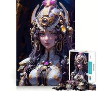 Warrior Queen of Jewels 1000-piece Jigsaw Puzzles Brain Training Fun Tight Interlock No Gaps Bonding Activity for Loved Ones (38x26cm)