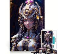Warrior Queen of Jewels Adults 1000 Piece Jigsaw Puzzle Memory Fun Game Clean Cut Sturdy Components Unique Gift for Stress Relief (38x52cm)