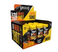 Warrior Rage Energy Shots - Pre Workout Shot Drink 12 x 60ml - RTD Fuel Juice Supplement (Liquid not Gels) - 200mg Caffeine to Lift Sessions and