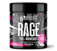 Warrior Rage - Pre-workout Powder - 392g - Energy Drink Supplement with Vitamin C, Beta Alanine and Creatine Gluconate - 45 Servings (Blazin' Berry)
