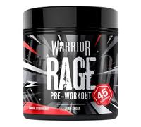 Warrior Rage Pre Workout Powder 392g (45 Servings) - 300mg Caffeine High Stim Energy Drink Supplement + Beta-Alanine, Creatine, BCAA, Taurine, Citrulline & Arginine AAKG for Muscle - Savage Strawberry