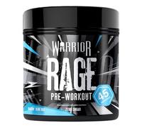 Warrior Rage - Pre-workout Powder - 392g - Energy Drink Supplement with Vitamin C, Beta Alanine and Creatine Gluconate - 45 Servings (Blazin' Blue Raz)