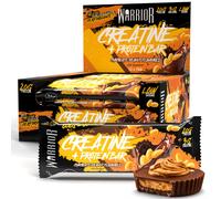 Warrior RAW Creatine Protein Bar, 20g High Protein Oat Flapjack With 3g Creatine, Low Sugar Protein Bar, Gym Snack For Muscle Growth & Recovery, Pre