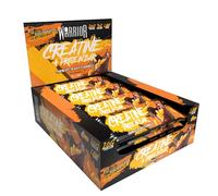 Warrior Creatine Protein Bars - Low Carb Snack, Oat Based Flapjack Bar, Increase Physical Performance, 12 x 75g (Chocolate Peanut)