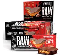 Warrior RAW Protein Bars 12 x 75g - 20g High Protein Bar, Low Sugar High Fibre O