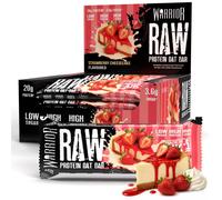 Warrior RAW Protein Bars 12 x 75g - 20g High Protein Bar, Low Sugar High Fibre Oat Protein Flapjack - Protein Snacks, Meal Replacement Bars