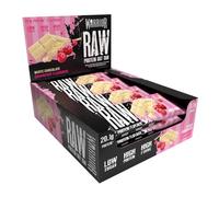 Warrior RAW Protein Bars 12 x 75g - 20g High Protein Bar, Low Sugar High Fibre Oat Protein Flapjack - Protein Snacks, Meal Replacement Bars (White Chocolate Cranberry)