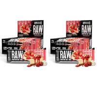 Warrior RAW Protein Bars 12 x 75g - 20g High Protein Bar, Low Sugar High Fibre Oat Protein Flapjack - Protein Snacks, Meal Replacement Bars (Strawberry Cheesecake) (Pack of 2)