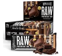 Warrior RAW Protein Bars 12 x 75g - 20g High Protein Bar, Low Sugar High Fibre Oat Protein Flapjack - Protein Snacks, Meal Replacement Bars (Doubl