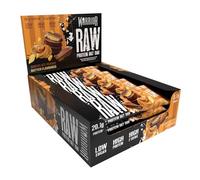 Warrior Raw Protein Flapjacks - 12 Bars x 75g Each - Packed with 20g of Protein - Low Sugar, High in Fibre (Chocolate Peanut Butter)