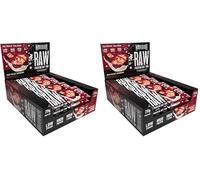 Warrior Raw Protein Bars - 12 x 75g High Protein Snack - High Fibre, Low Sugar - Ideal Meal Replacement or Healthy Nutrition Energy Snacks - Oat Bar Flapjacks - UK Made (Red Velvet Brownie)