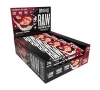 Warrior Raw Protein Bars - 12 x 75g High Protein Snack - High Fibre, Low Sugar - Ideal Meal Replacement or Healthy Nutrition Energy Snacks - Oat Bar Flapjacks - UK Made (Red Velvet Brownie)