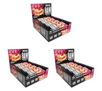 Warrior Raw Protein Bars - 20g Protein Per Bar - High Protein Snack Bars Multipack (12 or 24 Bars, 75g Each) - Low Sugar, High Fibre Breakfast & Meal Replacement Bar - Cherry Bakewell Flapjack