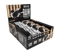 Warrior Raw Protein Bars - 20g Protein Per Bar - High Protein Snack Bars Multipack (12 or 24 Bars, 75g Each) - Low Sugar, High Fibre Breakfast & Meal Replacement Bar - Cookies and Cream Flapjack