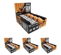 Warrior Raw Protein Bars - 20g Protein Per Bar - High Protein Snack Bars Multipack (12 or 24 Bars, 75g Each) - Low Sugar, High Fibre Breakfast & Meal Replacement Bar - Chocolate Peanut Flapjack