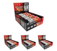 Warrior Raw Protein Bars - 20g Protein Per Bar - High Protein Snack Bars Multipack (12 or 24 Bars, 75g Each) - Low Sugar, High Fibre Breakfast & Meal Replacement Bar - Peanut Butter Cup Flapjack