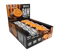 Warrior Raw Protein Bars - 12 x 75g Oat Bar Flapjacks - High Fibre, Low Sugar - Ideal Meal Replacement or Healthy Nutrition Energy Snacks - HFSS/GMP Certified - UK Made (Chocolate Orange)