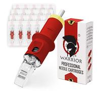 WARRIOR Red Professional Sterilized Tattoo Needles Cartridges with Eo Gas Tattoo Needle Cartridge MIX 20 Pieces Surgical Steel Disposable Permanent Makeup Long Tape