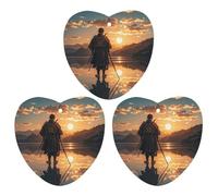 Warrior Reflection Car Air Freshener, 3 Pcs Love form Hanging Air Freshener Cards, Long Lasting Fragrance Scented Cards for Car, Home, Office Black-style