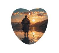 Warrior Reflection Car Air Freshener Hanging, Long Lasting Scented Car Aromatherapy Tablets, Love form Fragrance Scented Cards for Vehicles, Bedroom, Wardrobe Gray-style
