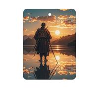 Warrior Reflection Car Air Freshener Hanging, Long Lasting Scented Car Aromatherapy Tablets, Square Fragrance Scented Cards for Vehicles, Bedroom, Wardrobe Black-style