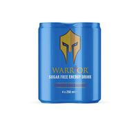 Warrior S/free 250ml 4 Pack Energy Drink,6x4x250ml, (24 Cans)