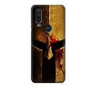 Warrior Spartan Helmet Case Cover For Motorola One Action (Moto P40 Power)