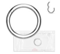 Warrior Sterile Segment Clicker 20G 0.8 mm Ring Piercing Surgical Steel for Ear Septum Nose Body Piercing Earring Diameter 8 mm