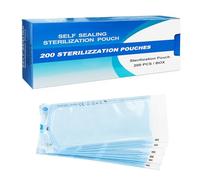 WARRIOR Sterilization Bag, Sterilization Bags, 200pcs, Autoclave Bags, Self Sterilization Bags, Self-Sealing Bag (57 x 130 mm)