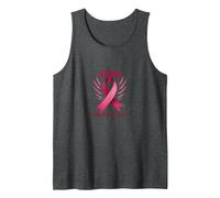 Warrior Unbreakable in Spirit Pink Ribbon Fighter Tank Top, Men, Dark Heather Grey, XXL